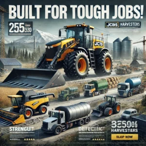 JCB, HARVESTER, HEAVY VEHICLES Ad Plans
